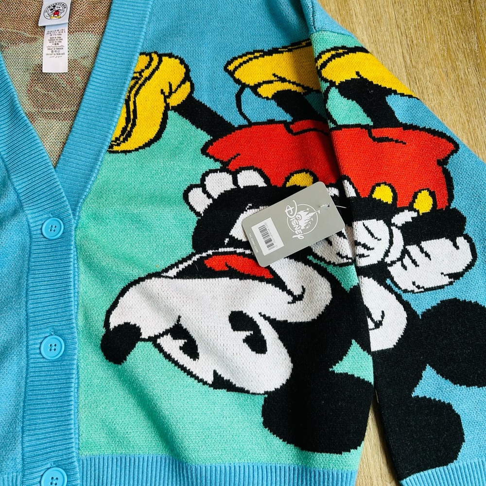 Disney Turquoise Mickey Mouse Women's Cardigan - Picture 12 of 12